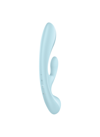 2 en 1 Rabbit point G avec stimulateur de clitoris et Wand Bleu USB Triple Oh Satisfyer - CC597813